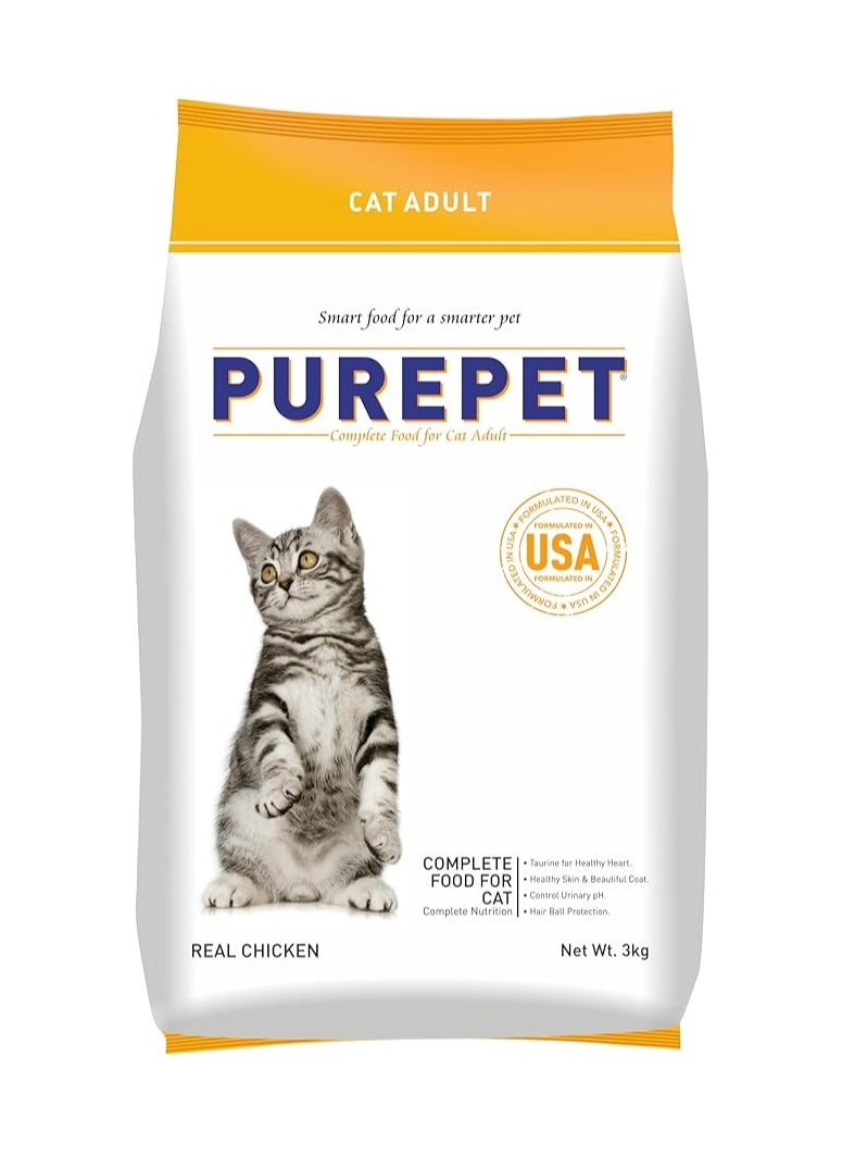 PUREPET PUREPET REALCHICKEN DRY ADULT CAT FOOD  - Image 1