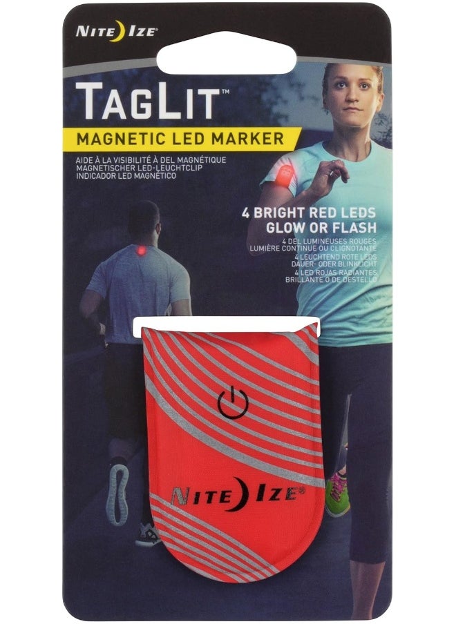 NiteIze علامة LED مغناطيسية من TagLit - أحمر  - Image 3