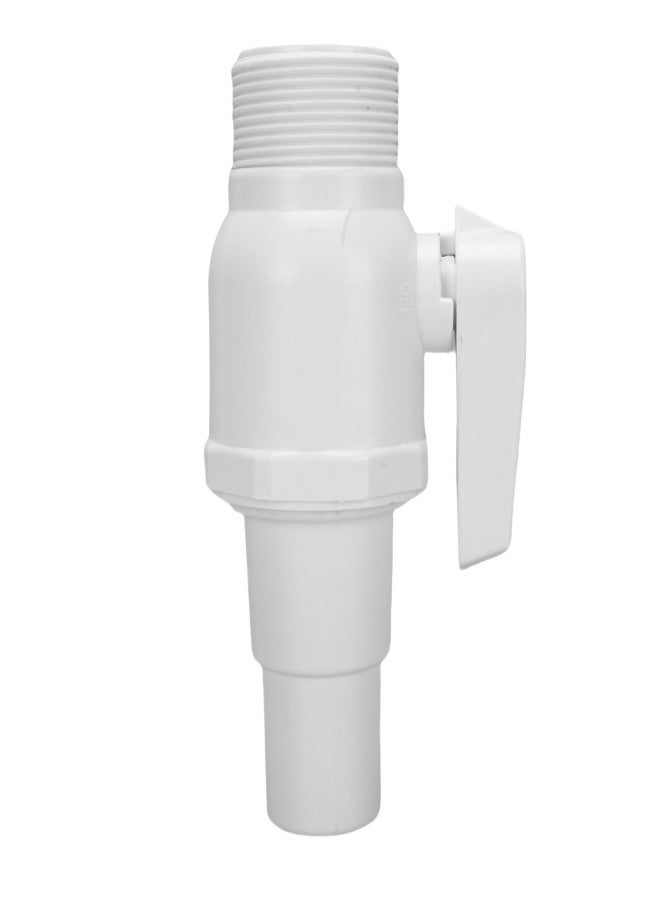 1.5-1.25 Inch 2 Way Ball Valve Replacement for Pool Filter Skimmer Maximum 50psi Pressure Rating - Image 2