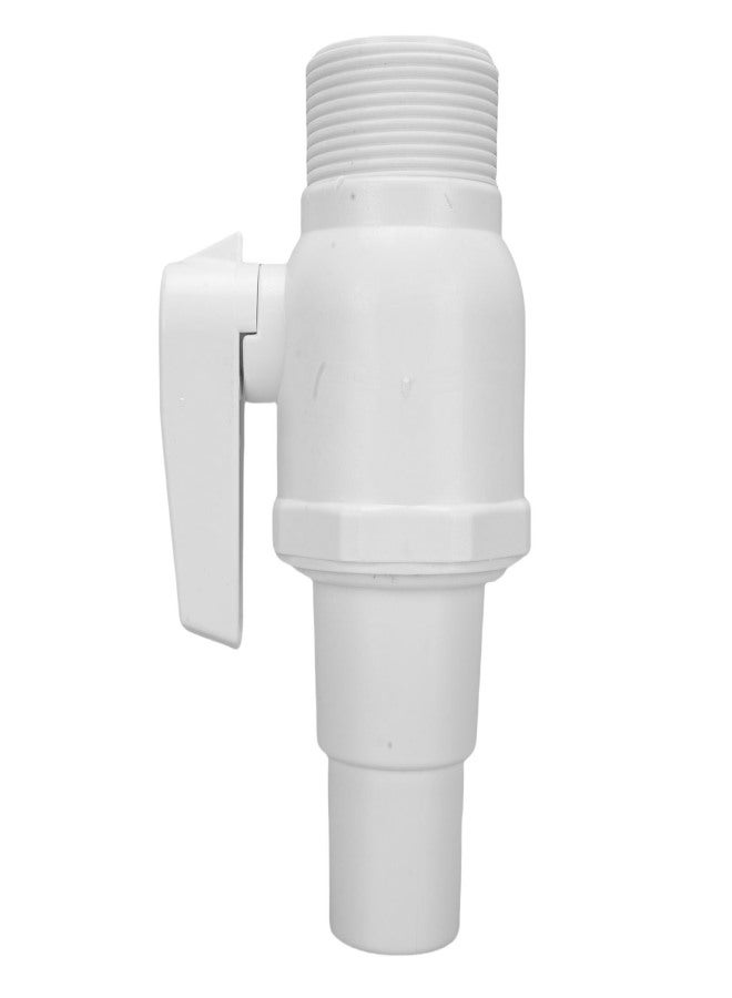 1.5-1.25 Inch 2 Way Ball Valve Replacement for Pool Filter Skimmer Maximum 50psi Pressure Rating - Image 1