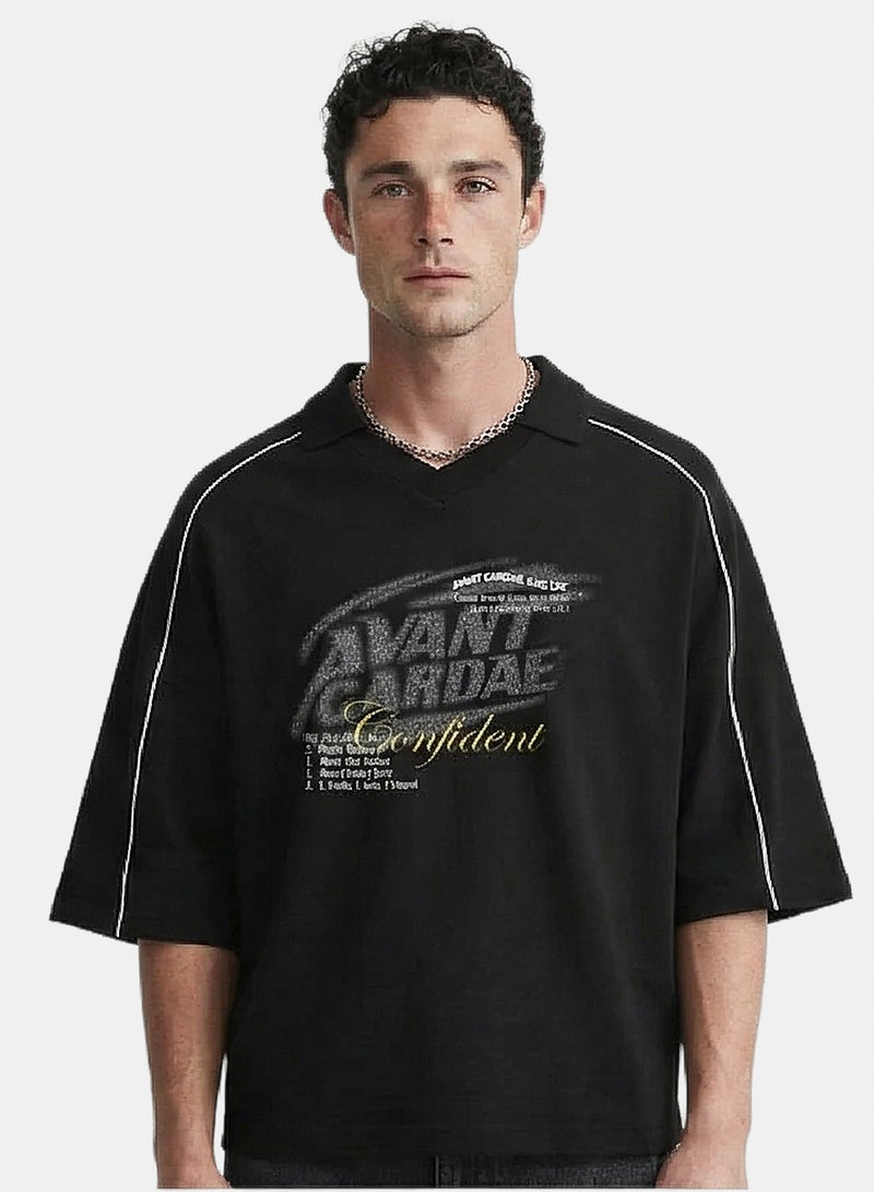 Ravin Men'S Avant Gardae Oversized Piquet Polo Sport Luxe Edition - Image 1