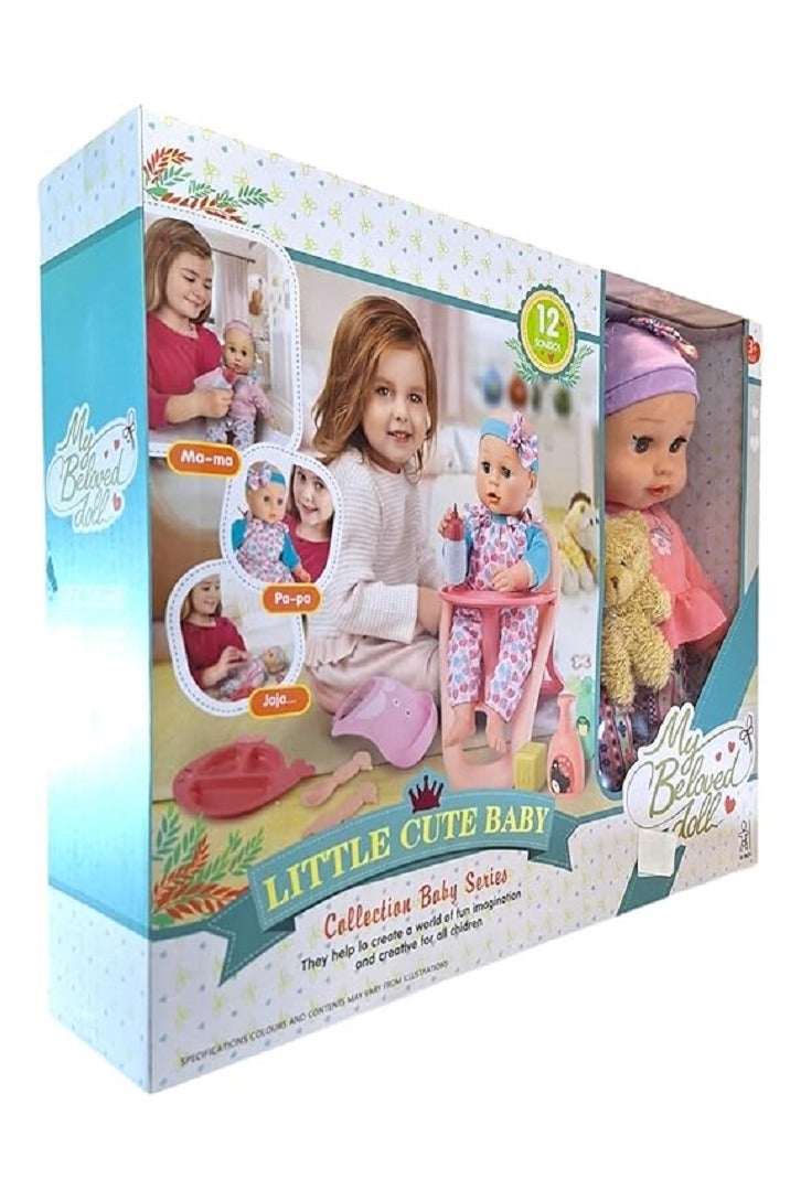 Baby Doll with Chair and Accessories - Image 2