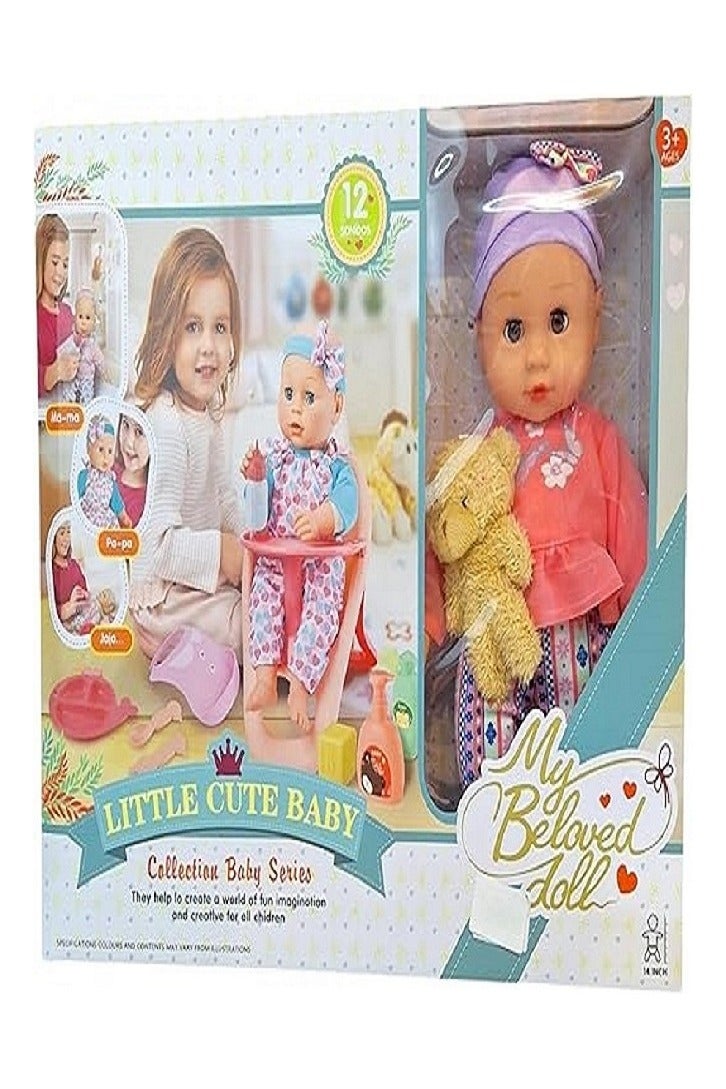 Baby Doll with Chair and Accessories - Image 1