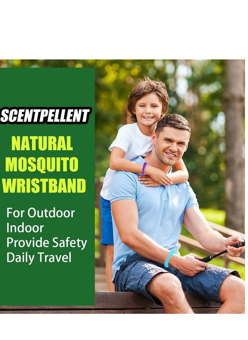 SYOSI - Mosquito Repellent Bracelet 12 Pack, Natural Anti Bug Wristbands 100%Ingredient for Adults & Kids, Outdoors up to 300 Hours of Protection for Sports and Outdoor Activities - Image 1