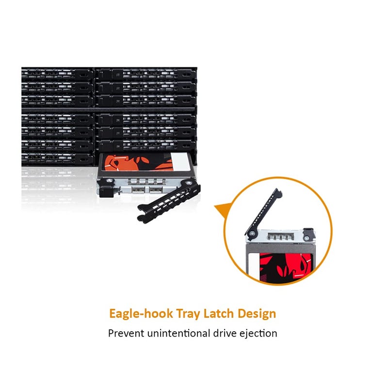 Icy Dock إيسي دوك حاوية متنقلة قوية 24 × 2.5 SAS/SATA HDD/SSD لفتحة 3 × 5.25 (6 × Mini-SAS HD) | ToughArmor MB924IP-B - Image 5