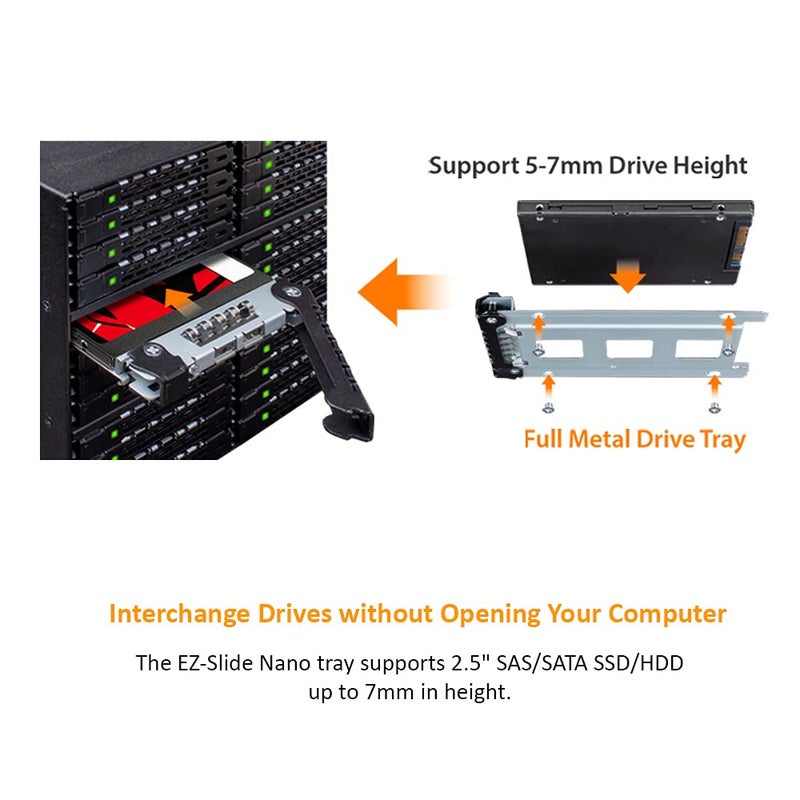 Icy Dock إيسي دوك حاوية متنقلة قوية 24 × 2.5 SAS/SATA HDD/SSD لفتحة 3 × 5.25 (6 × Mini-SAS HD) | ToughArmor MB924IP-B - Image 4