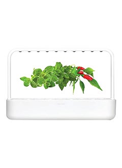 CLICK AND GROW Rectangular Plastic Automatic Watering Garden 9 Smart Planter with App and Touch White 8.5 x 5.5 x 20.5 cm SG9S1INT  - Image 1
