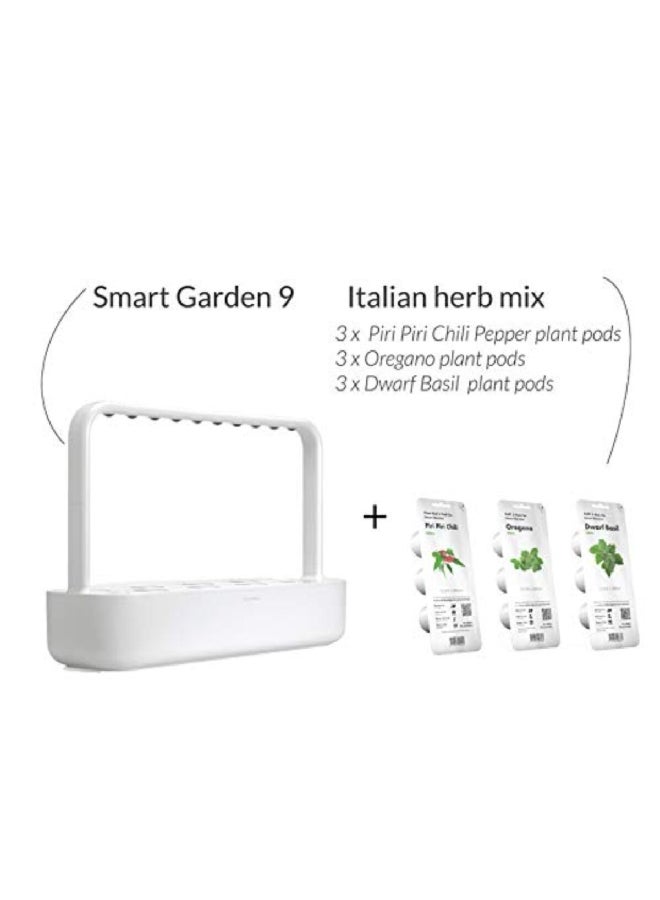 كليك اند جرو حديقة سقي أوتوماتيكية بلاستيكية مستطيلة 9 أصيص ذكي مع تطبيق ولمسة بيضاء 8.5 × 5.5 × 20.5 سم SG9S1INT - Image 3