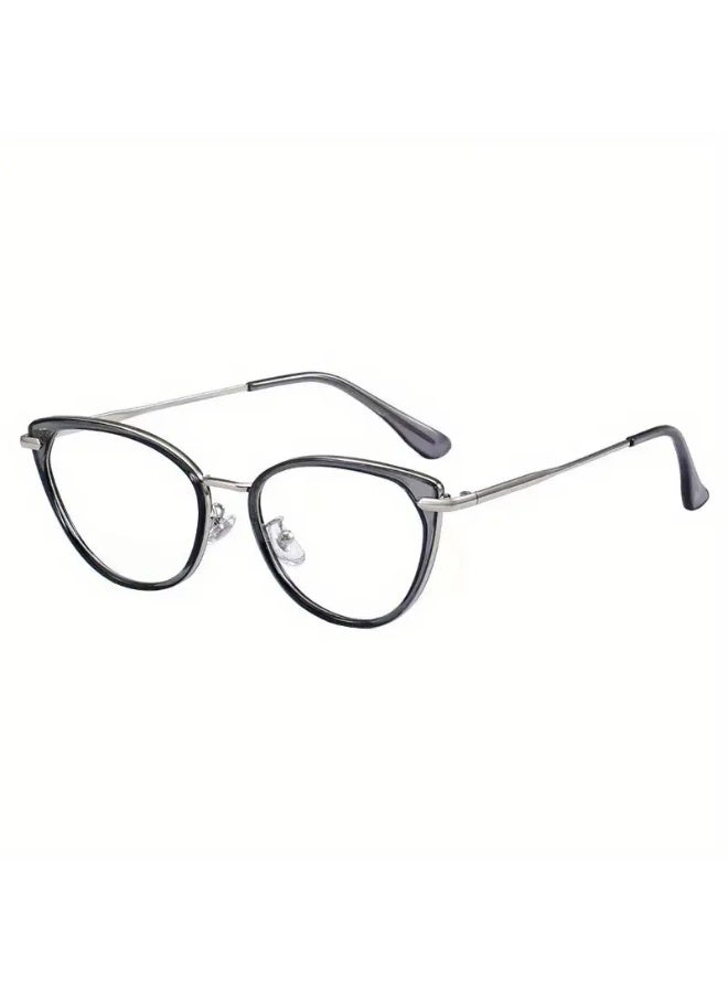 SCENT HOUSE Retro Cat Eye Blue Light Blocking Glasses for Women – Clear Lenses, Small PC Frame, Metal Hinges, Stylish Computer Eyewear for Daily Use (Includes Eyeglass Case) - Image 2