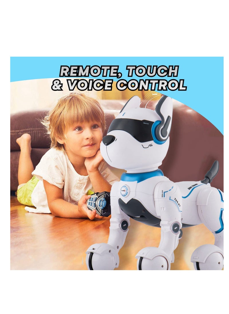 KASTWAVE - Remote Control Robot Dog Toy with Touch Function and Voice Control Rc Dog Robots Toys for Kids 3 - 10 Year Old and up Smart and Dancing Robot Toy Imitates Animals Mini Pet Dog Robot - Image 1