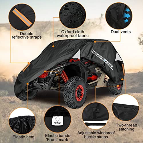 NEVERLAND UTV Covers Waterproof Outdoor - Side by Side Covers Heavy Duty for Can-Am Maverick X3 XMR/XRC/Turbo/900 HO/R/X DS Turbo R/X RC Turbo R/X RS Turbo R/X MR Turbo R(Except Max Series) - Image 2