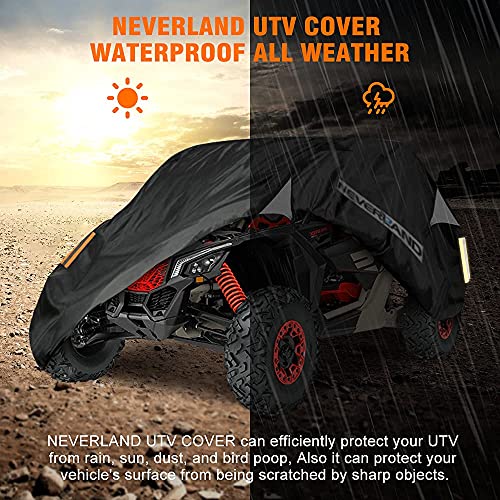 NEVERLAND UTV Covers Waterproof Outdoor - Side by Side Covers Heavy Duty for Can-Am Maverick X3 XMR/XRC/Turbo/900 HO/R/X DS Turbo R/X RC Turbo R/X RS Turbo R/X MR Turbo R(Except Max Series) - Image 3