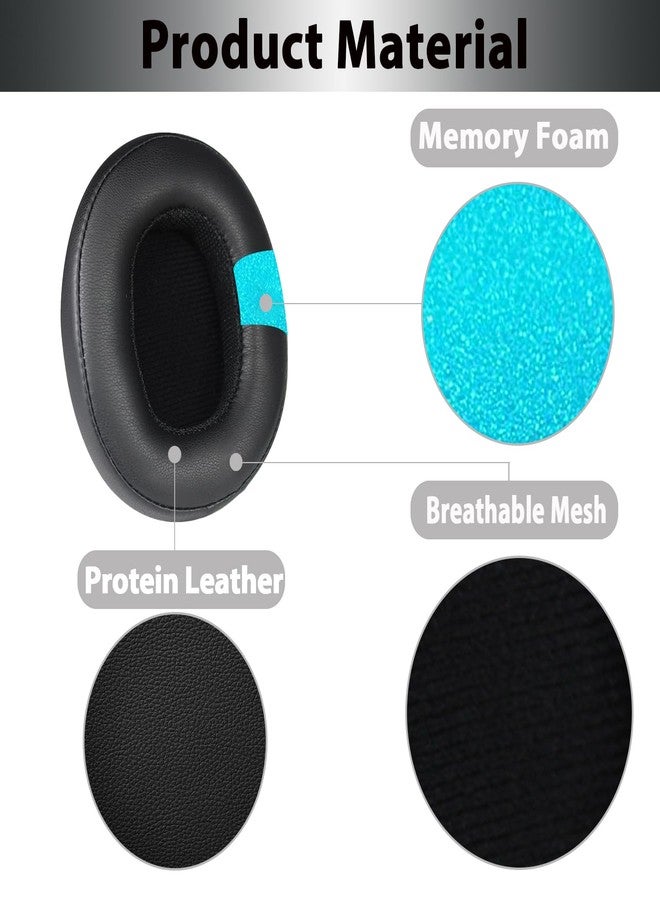 Adhiper Crusher Evo Replacement Ear Pads - Compatible with Skullcandy Crusher Wireless/ANC/Evo/360 & Hesh ANC/Evo/3 & Venue ANC Headphones (Black) - Image 3