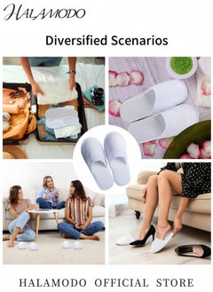 24 Pairs Unisex Spa Slippers Closed Toe Disposable Slippers Non-Slip Slippers Fluffy Guests Slippers for Hotel Home Bedroom Indoor Used - pzsku/Z2FB46930EDC2A785BCCEZ/45/_/1731308531/542f009a-ccef-4d11-bd3b-248f360b693d