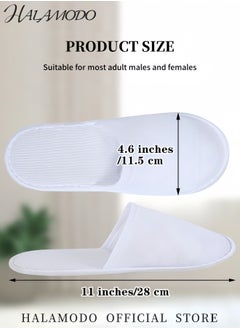 24 Pairs Unisex Spa Slippers Closed Toe Disposable Slippers Non-Slip Slippers Fluffy Guests Slippers for Hotel Home Bedroom Indoor Used - pzsku/Z2FB46930EDC2A785BCCEZ/45/_/1731308561/ef142e6d-7ecf-48d1-9b73-5df58de2c4de