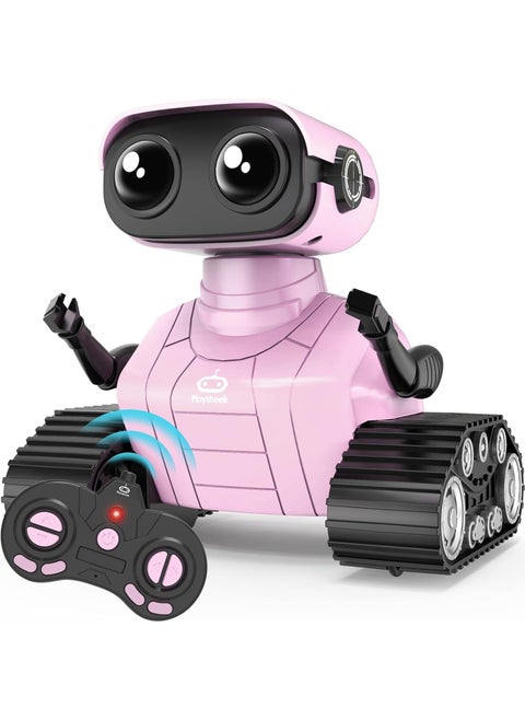 Remote Control Robot Toy Rechargeable Emo Robot - Pink