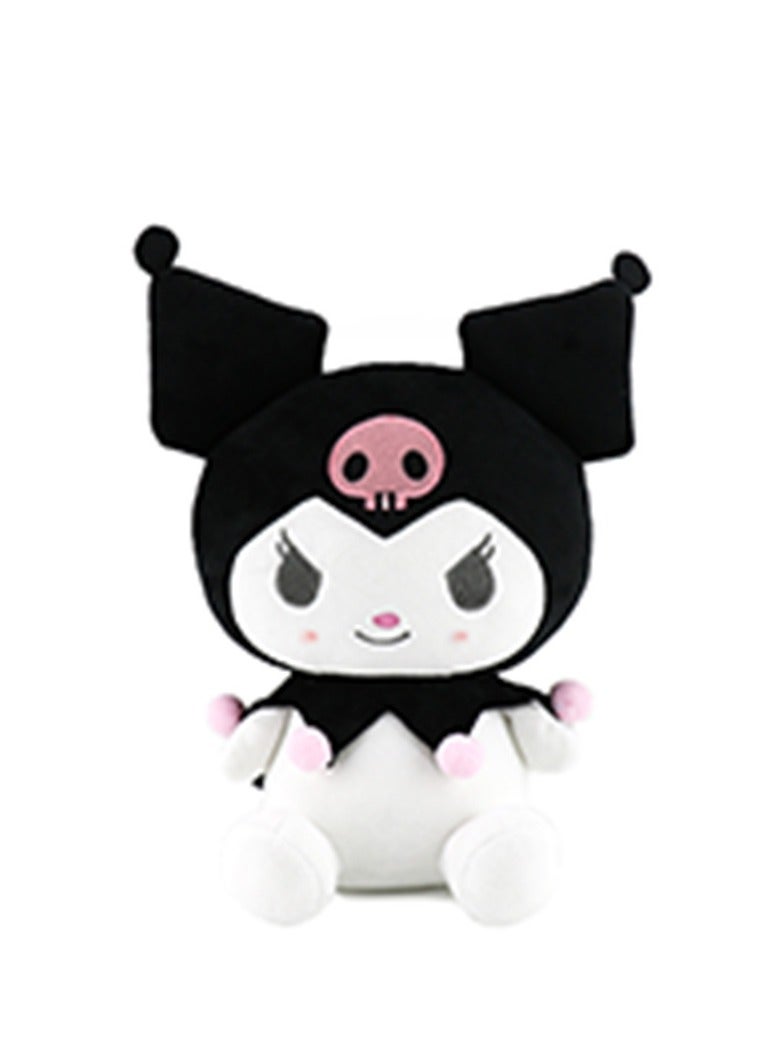 Kuromi Plush Toys Little Devil Cartoon Series Soft Toys Cute Anime Soft Plush Doll Stuffed Pillow For Kids Girl Fans (Black)  - Image 1