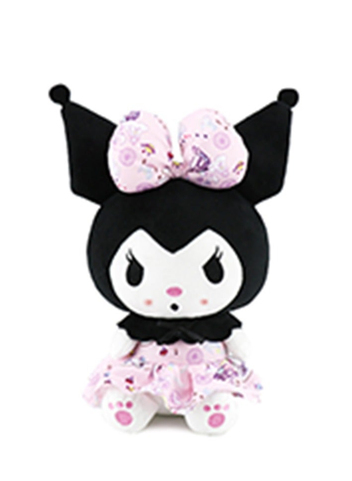 Kuromi Plush Toys Little Devil Cartoon Series Soft Toys Cute Anime Soft Plush Doll Stuffed Pillow For Kids Girl Fans (Black)  - Image 4