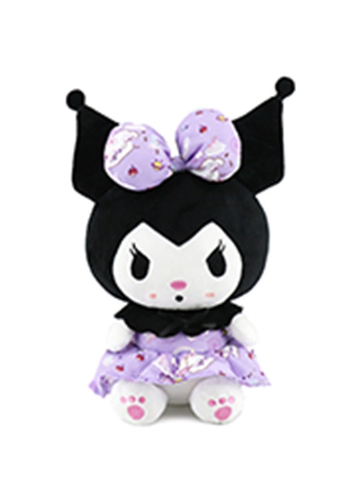 Kuromi Plush Toys Little Devil Cartoon Series Soft Toys Cute Anime Soft Plush Doll Stuffed Pillow For Kids Girl Fans (Black)  - Image 3