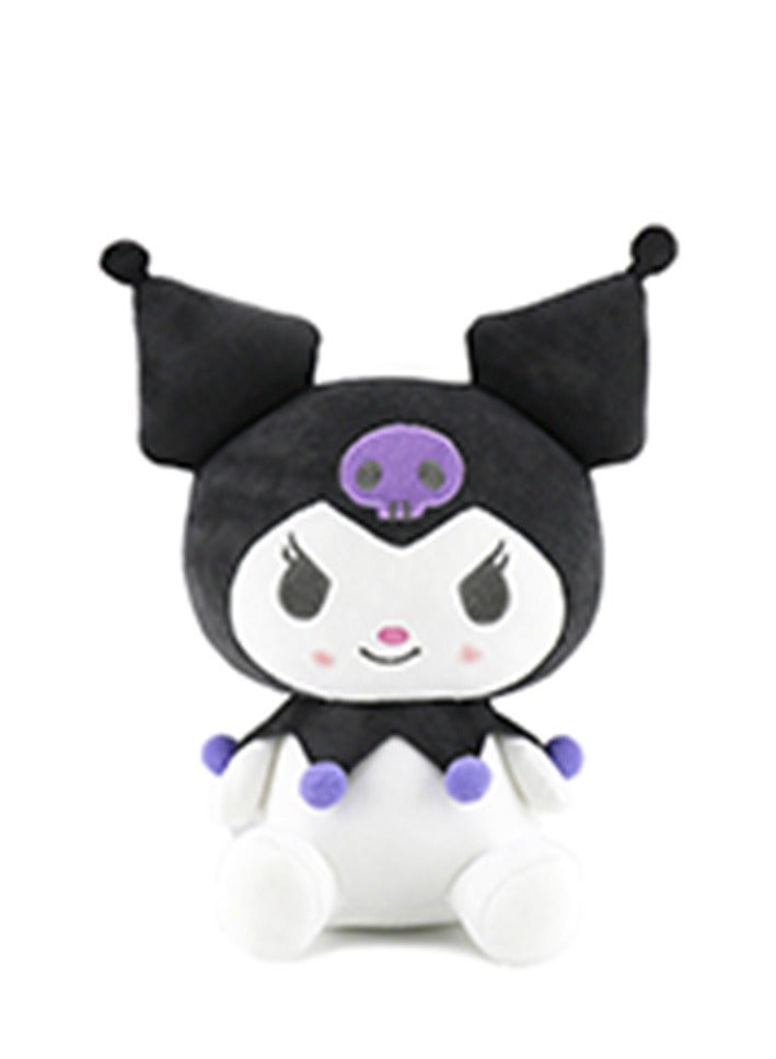 Kuromi Plush Toys Little Devil Cartoon Series Soft Toys Cute Anime Soft Plush Doll Stuffed Pillow For Kids Girl Fans (Black)  - Image 2