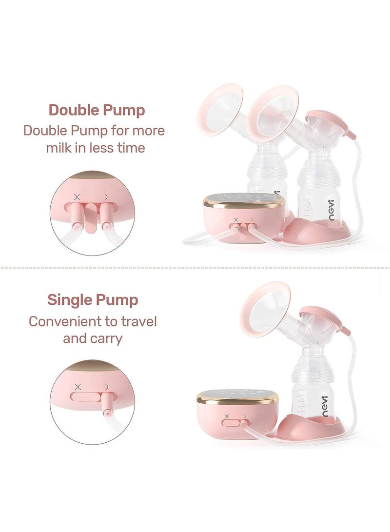 NCVI Portable Electric Breast Pump | BPA-Free, Double & Single Pump Modes, Rechargeable, Quiet & Lightweight Breastfeeding Pump - Image 4