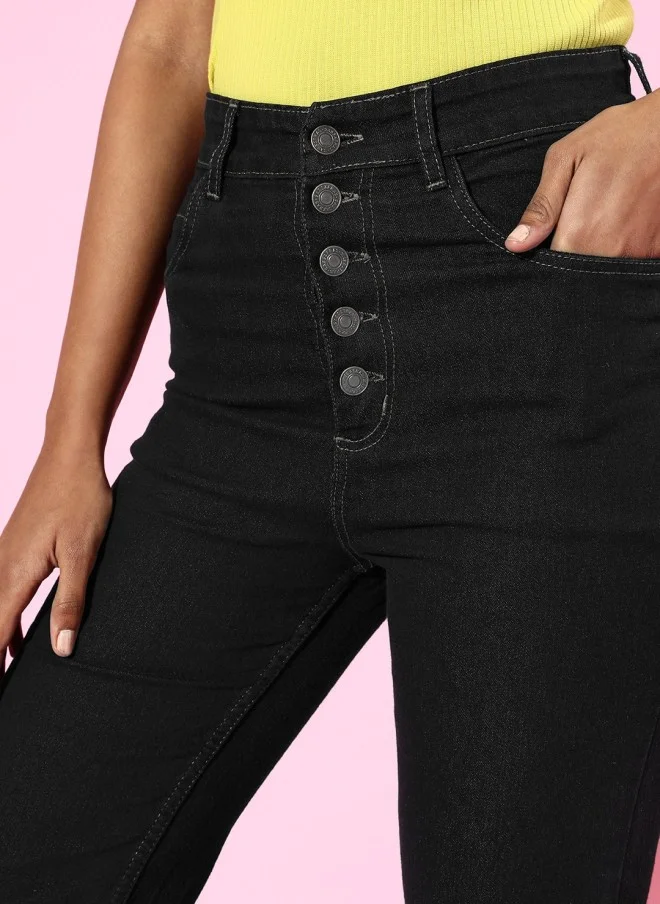 SASSAFRAS Wide Leg High-Rise Jeans for Women