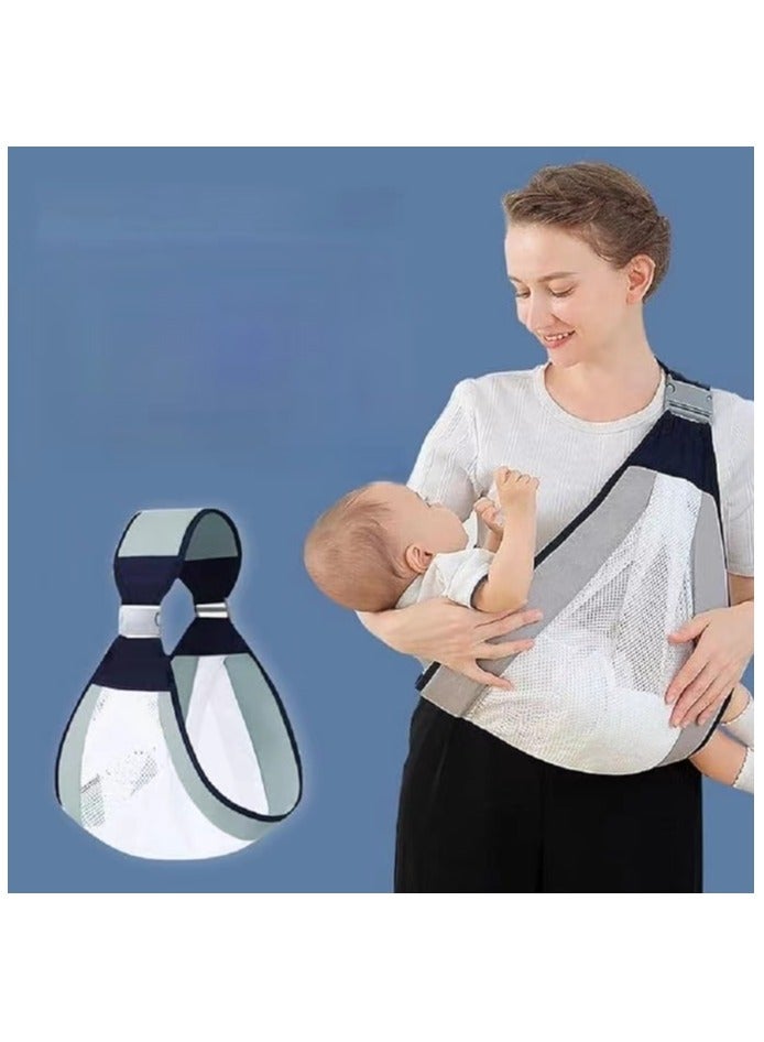 Baby Sling Carrier, Adjustable Baby Holder Carrier, Baby Half Wrapped Sling Hip Carrier, One Shoulder Labor-Saving, Cloth Fabric Lightweight Baby Carrier for Newborn to Toddler Up to 45 lbs - Image 1