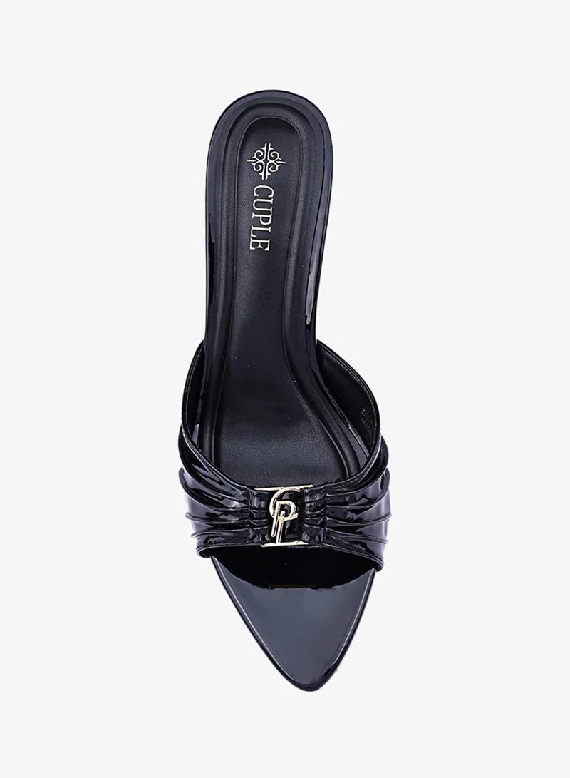 Cuple Black Cuple Elegant Heeled Sandals for Women for Women | Best Price UAE