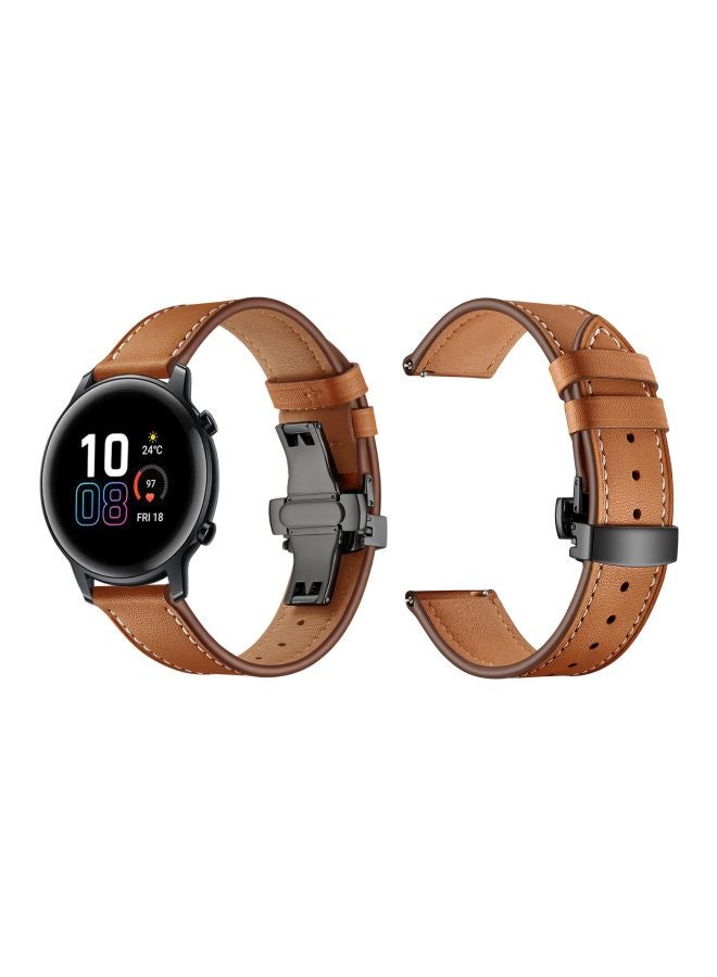 Perfii Replacement Band For Honor MagicWatch 2 42 mm Brown - Image 3