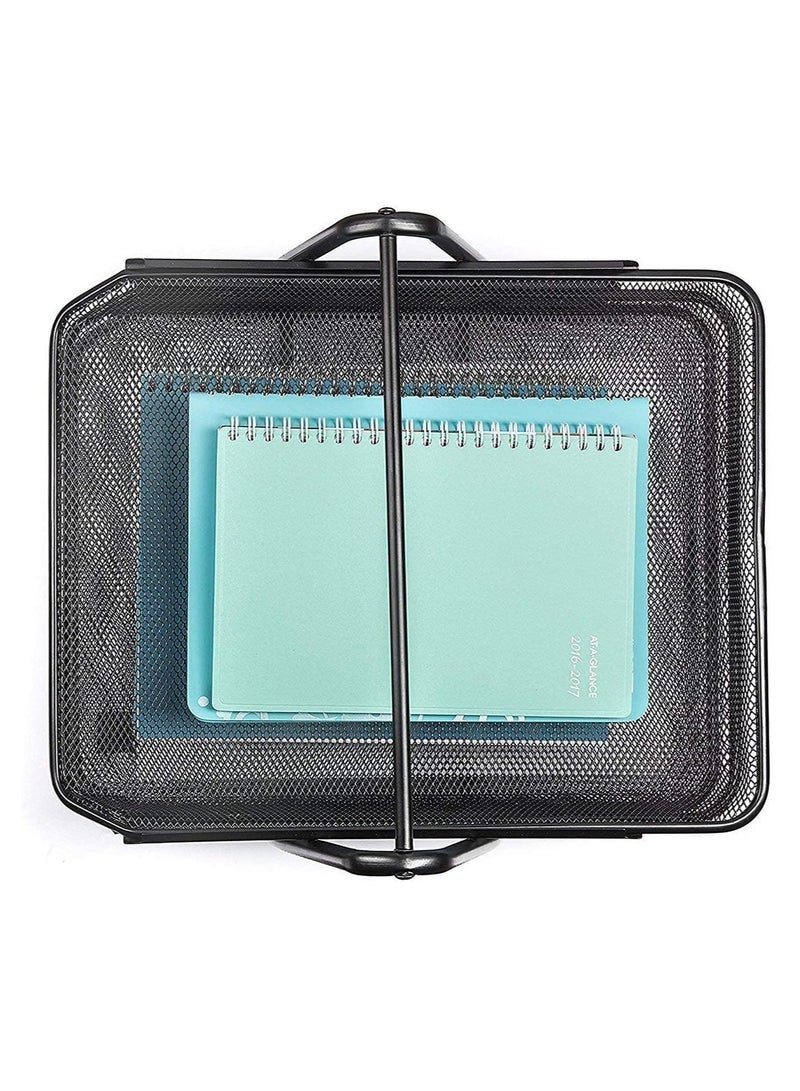 TIGER 3-Tier Metal Mesh File Organizer – Desk Tray for A4 Papers, Letters & Folders, Desktop Storage Solution for Office & Home UseEfficient 3-Tier Design – The 3-tier metal mesh file organizer offers ample storage space for A4 papers, letters, and folders, helping you keep your desk organized and clutter-free, whether in your home office or professional workspace. - Image 5