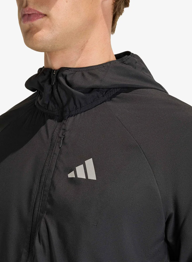 Adidas BLACK Adi365 Running Essential Jacket for Men | Best Price UAE