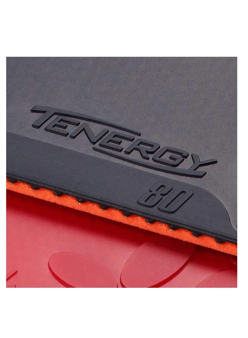BUTTERFLY Butterfly Tenergy 80 Table Tennis Rubber Inverted Professional Butterfly Table Tennis Rubber Red (1.9mm)