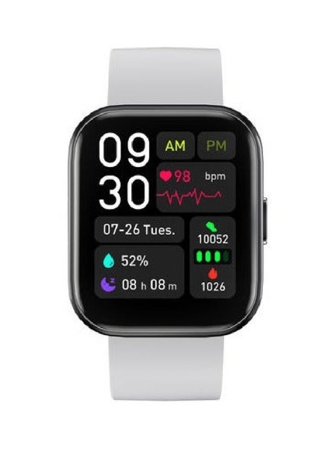 AROAQ Bluetooth Sports Smartwatch GTS4 with Bluetooth Calling | 1.69" Full Touch Display, Heart Rate, SpO2 & BP Monitoring, 100 Sports Modes, IP67 Waterproof, Long Battery Life - White - Image 2