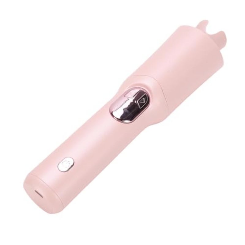 Automatic Hair Curler, Cordless Curling Wand with Digital Display and 3 Temperature Settings 160C 180C 200C, Semi Enclosed Design for Beach Waves, Built in 2600mAh Battery for Pink - Image 2