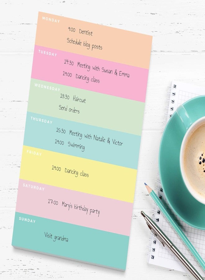 Sweetzer & Orange Daily Planner by Sweetzer & Orange - Undated 2026 pad - Colorblock Magnetic To Do List Notepad - Mon to Sun Agenda and Habit Tracker Organizer, Desk Pad for College Student, Office or Home - Image 5