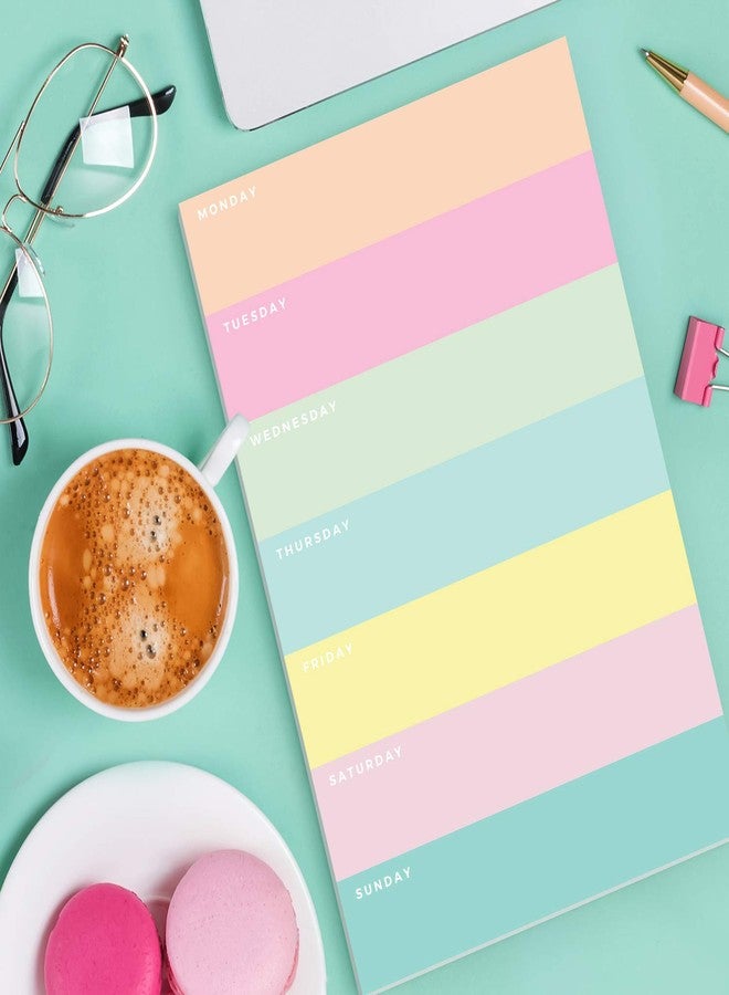 Sweetzer & Orange Daily Planner by Sweetzer & Orange - Undated 2026 pad - Colorblock Magnetic To Do List Notepad - Mon to Sun Agenda and Habit Tracker Organizer, Desk Pad for College Student, Office or Home - Image 4