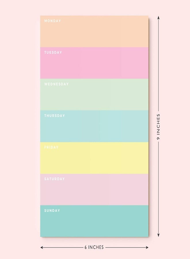 Sweetzer & Orange Daily Planner by Sweetzer & Orange - Undated 2026 pad - Colorblock Magnetic To Do List Notepad - Mon to Sun Agenda and Habit Tracker Organizer, Desk Pad for College Student, Office or Home - Image 2