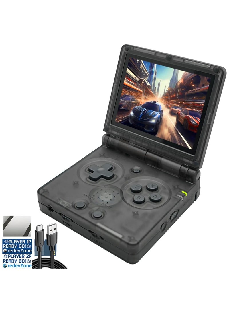 ANBERNIC  RG35XXSP Handheld Game Console  with 64G TF Card Preloaded Games 5532 Portable Gaming Console with 3.5 inch Screen 3300mAh Battery 5G WiFi Bluetooth HD Black - Image 1