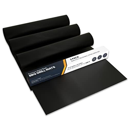 Linda's Essentials Extra Large Grill Mats for Outdoor Grill Mat (3 Pack) - Reusable Heat-Resistant Grilling Mats for Outdoor Grill, Non Stick Grill Matt, Easy Clean BBQ Mats for Outdoor Grills - Image 1