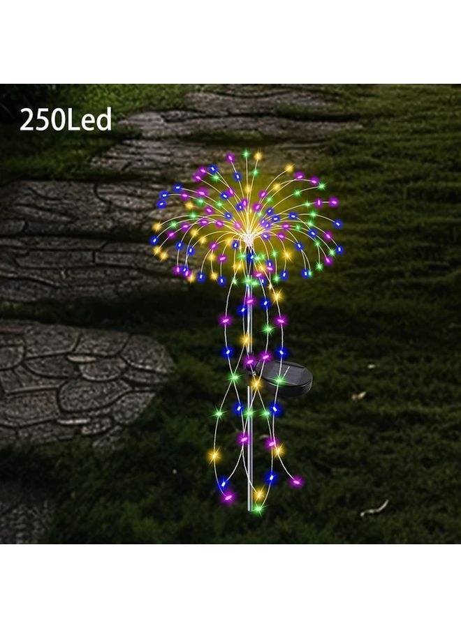 Solar Powered LED Fireworks Lights 250 LEDs Multicolor Motion Sensor Outdoor Decor - Image 1