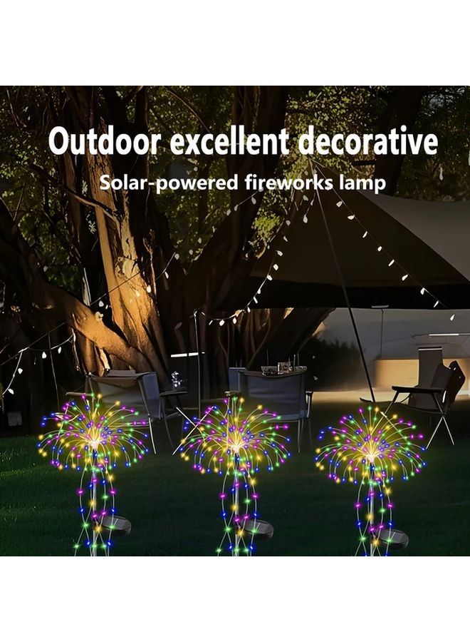 Solar Powered LED Fireworks Lights 250 LEDs Multicolor Motion Sensor Outdoor Decor - Image 4