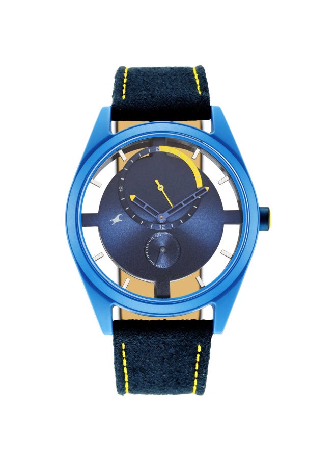 fastrack Fastrack Revibe Analog Blue Dial Men's Watch-3256PF01, Blue, strap  - Image 1