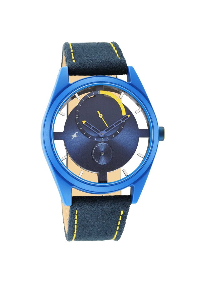 fastrack Fastrack Revibe Analog Blue Dial Men's Watch-3256PF01, Blue, strap  - Image 2