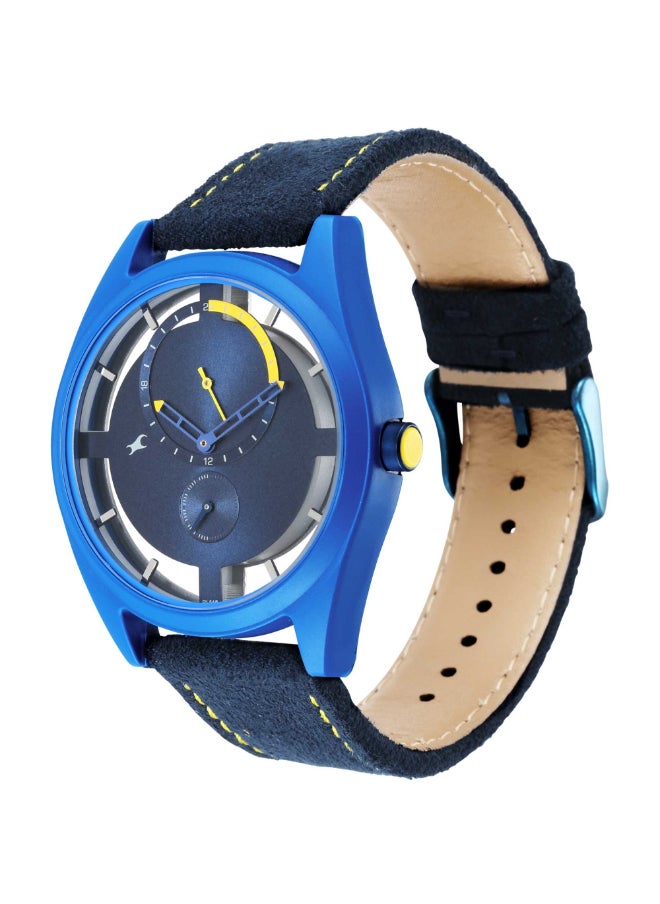 fastrack Fastrack Revibe Analog Blue Dial Men's Watch-3256PF01, Blue, strap  - Image 3