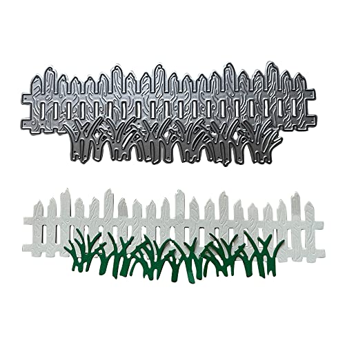 MALISTLN Fence Cutting Dies Grass Straw Die Cuts Metal Embossing Stencils Template Mould for Card Scrapbooking Album Paper Card Decor and DIY Crafting - Image 1