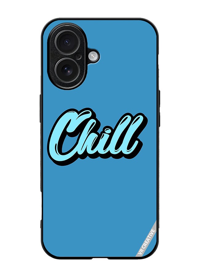 Protective Case Cover For Apple iPhone 17 Chill In Blue Color Design Multicolour