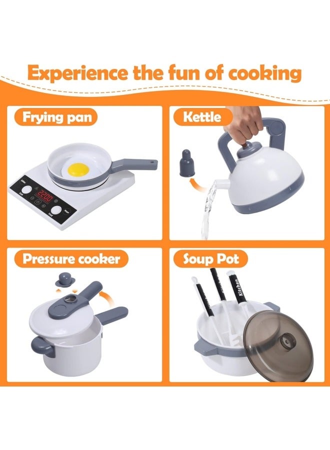 ZUKIMM 36-Piece Realistic Kitchen Plastic Miniature Pretend Play Toy Set For Kids - Image 2