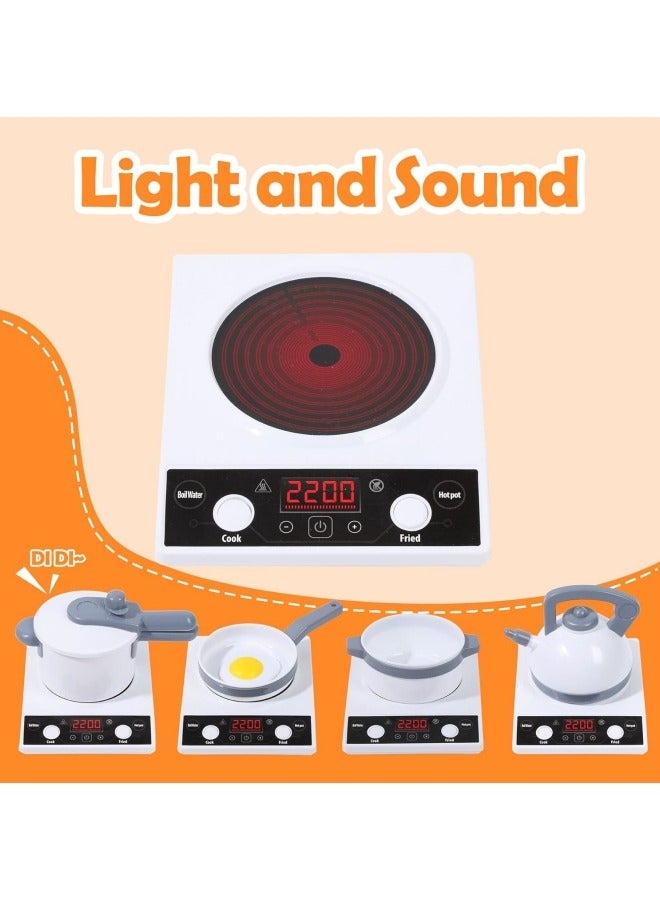 ZUKIMM 36-Piece Realistic Kitchen Plastic Miniature Pretend Play Toy Set For Kids - Image 3