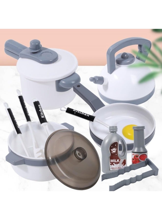 ZUKIMM 36-Piece Realistic Kitchen Plastic Miniature Pretend Play Toy Set For Kids - Image 4