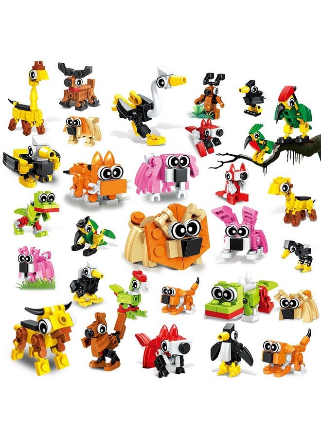 HOGOKIDS Party Favors for Kids, 20 Pack Animals Building Block Toy, Easter Gifts Goodie Bags Stocking Stuffer Classroom Prizes Building Set, Christmas Birthday Gift for Boys Girls Ages 6-12+ - Image 1
